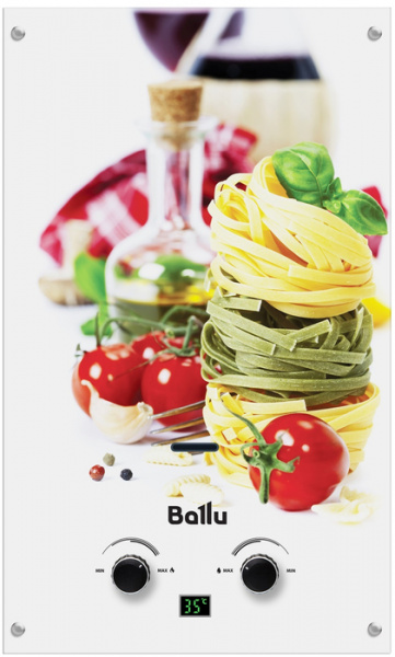 Газовый проточный водонагреватель Ballu GWH 10 Fiery Glass Pasta в Москве
